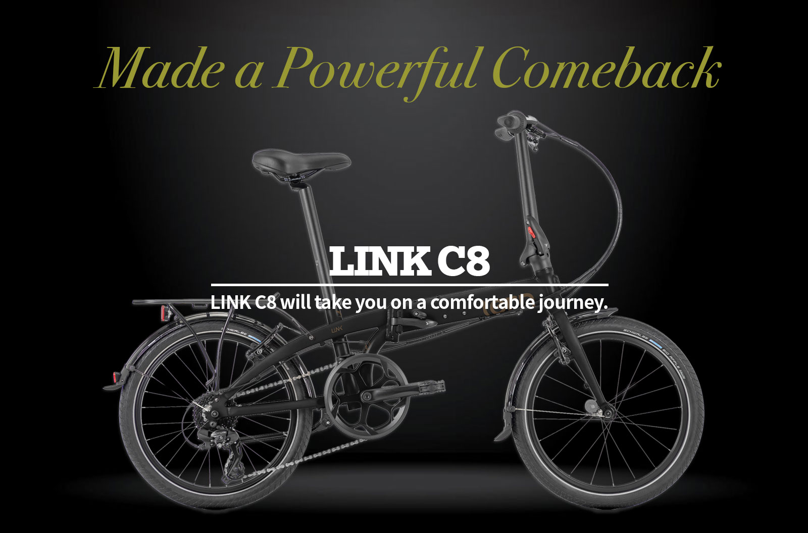 New Model】快適な旅をあなたに。LINKシリーズより人気モデル「LINK C8」が数量限定で復活！ | Tern Bicycles Japan  ターン バイシクルズ ジャパン